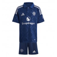 Maglia Calcio Manchester United Antony #21 Seconda Divisa Bambino 2024-25 Manica Corta (+ pantaloncini)